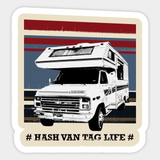 Hash Van Tag Life Sticker